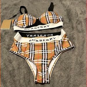 Authentic Burberry 2PC high waisted bathing suit